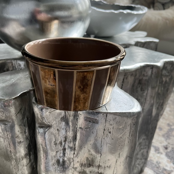 Vintage rare PETRAGEUS DESIGNS EXCLUSIVE hand crafted stone wear 🐶 bowl - Picture 9 of 17